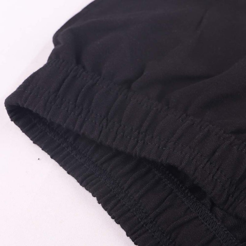 JEEING GEAR Men's Bodybuilding Workout Gym Shorts 5" Inseam Sports Cotton with Pocket Black Color Size M - Image 3